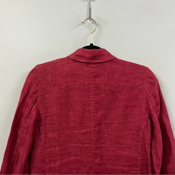 Eileen Fisher Organic Linen Longline Jacket - Picture 9 of 11